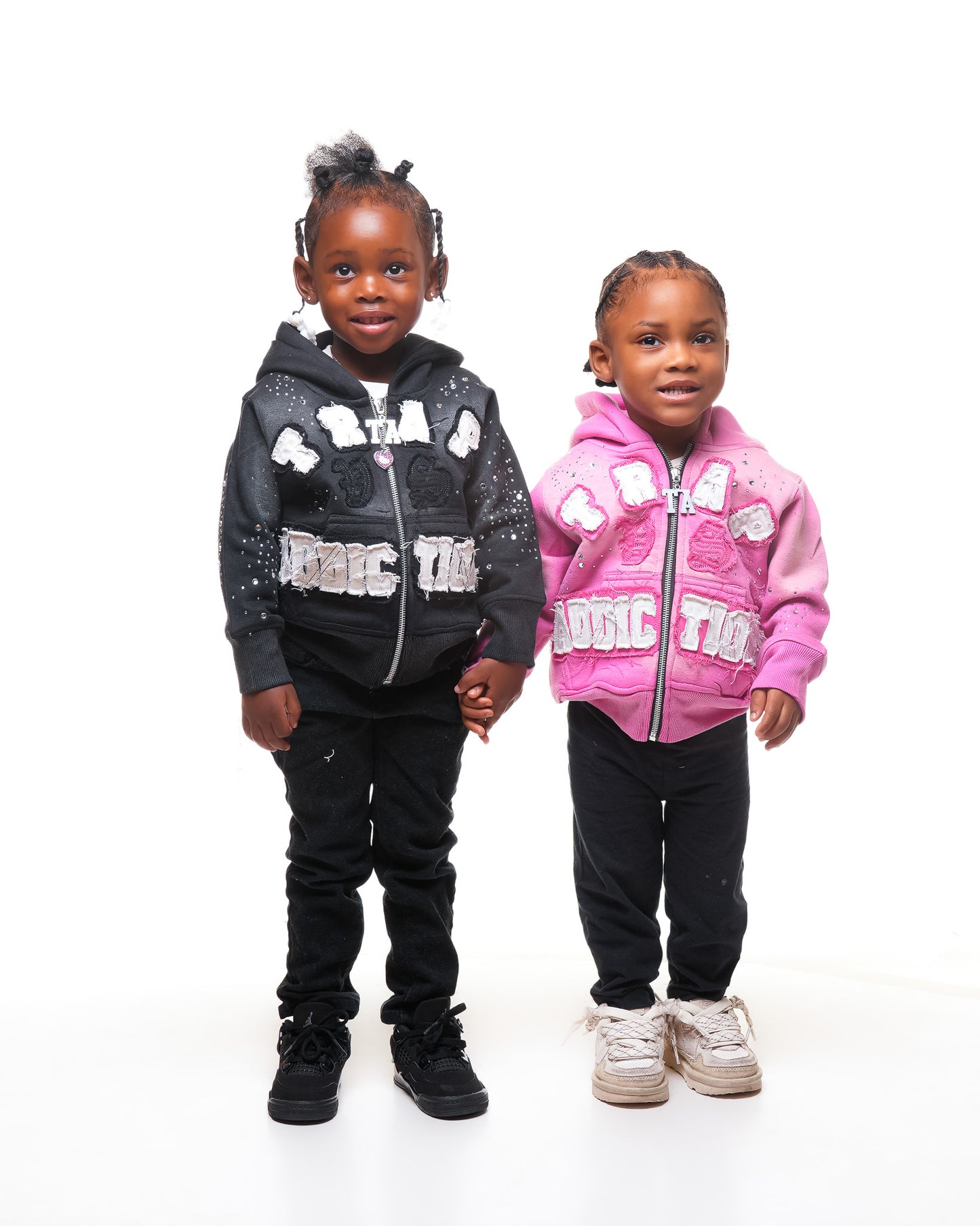 Kids Trap Addictions Rhinstone Hoodie