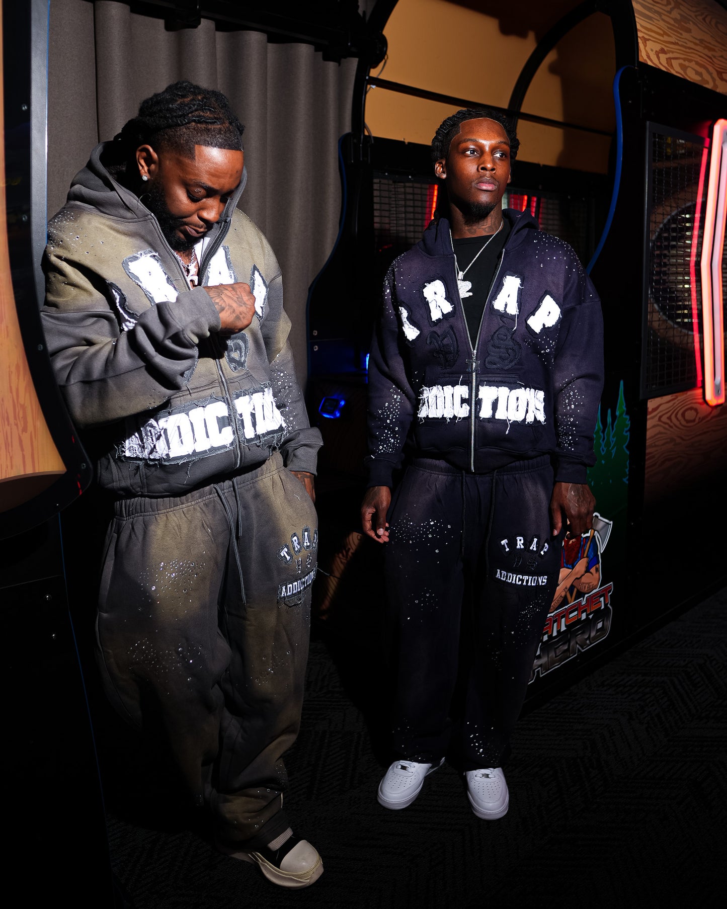 Trap Addictions Rhinestone Jacket