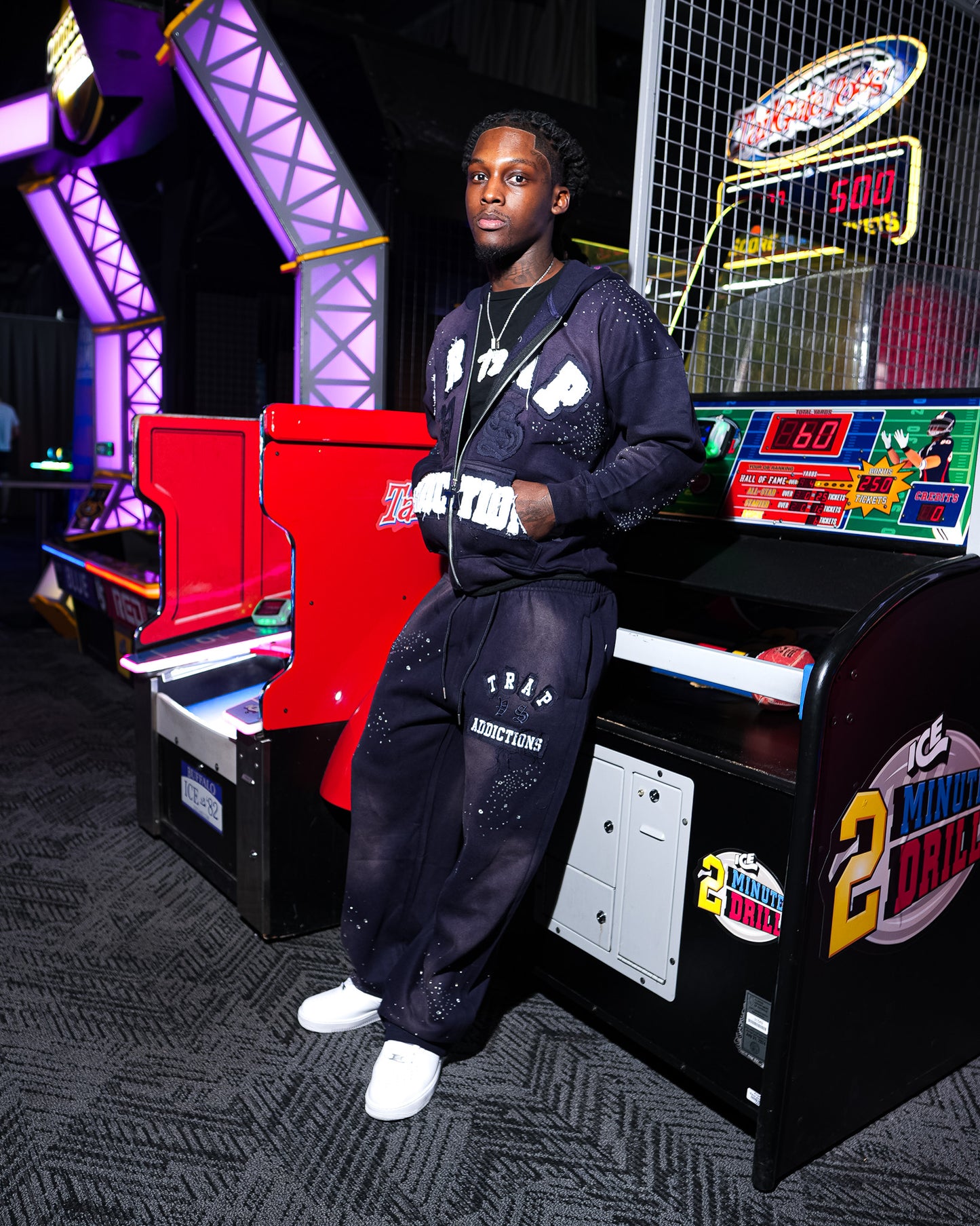 Trap Addictions Rhinestone Jacket